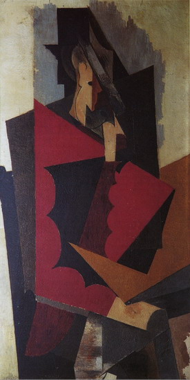 Pablo Picasso. Man sitting elbows, 1917