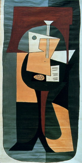 Pablo Picasso. Guitar on a pedestal, 1920