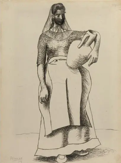 Pablo Picasso. Woman with pitcher, 1919