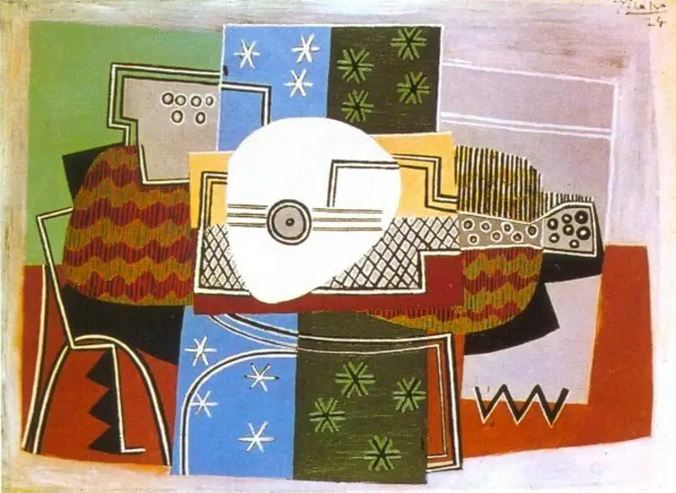 Pablo Picasso. Still Life with Mandolin, 1924