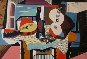 Pablo Picasso. Mandolin and guitar