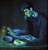 Pablo Picasso. Breakfast of a Blind Man, 1903