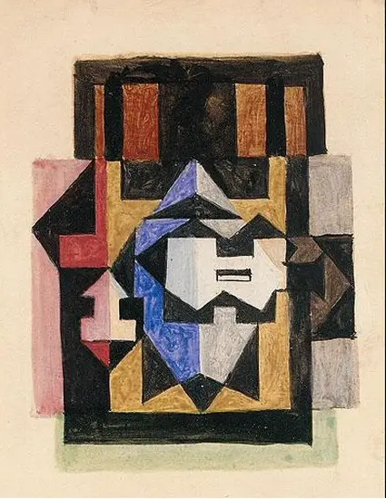 Pablo Picasso. Guitar on a table, 1922