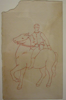 Pablo Picasso. Acrobat riding, 1922