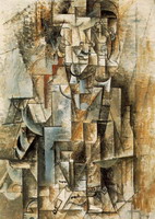 Pablo Picasso. [Man with Guitar] Male violin