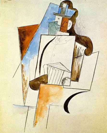 Pablo Picasso. Accordionist, 1916