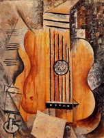 Pablo Picasso. `I love Eva` Guitar