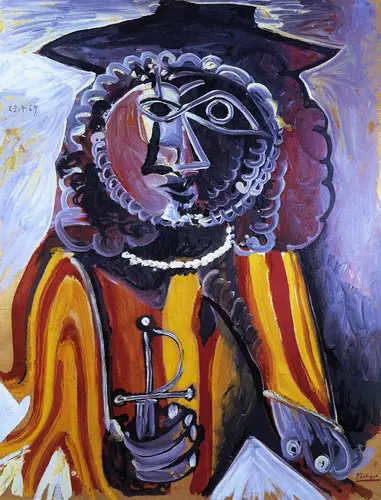 Pablo Picasso. Man with sword, 1969