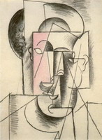 Pablo Picasso. Man head, 1910