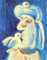 Pablo Picasso. Woman and l`oseau