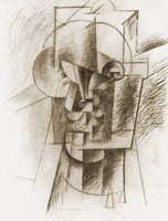 Pablo Picasso. Man head, 1910