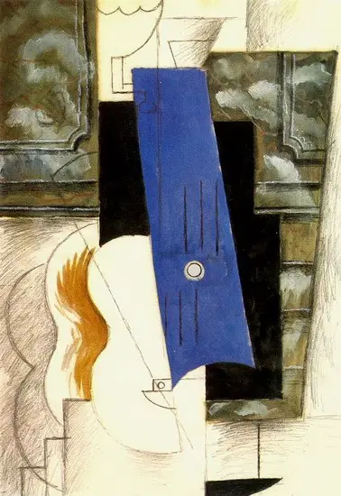 Pablo Picasso. Bec a gas and guitar, 1912