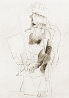 Pablo Picasso. Portrait girl [study]