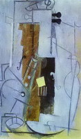 Pablo Picasso. Clarinet and Violin, 1913