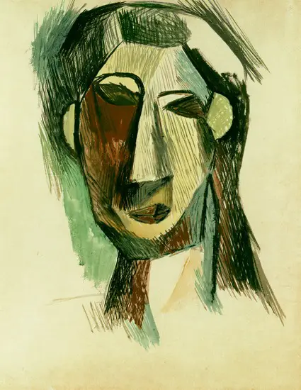 Pablo Picasso. Head of a Woman (Fernande Olivier), 1909