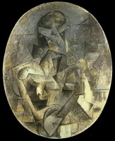 Pablo Picasso. Woman with Mandolin, 1910