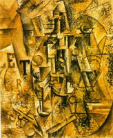 Pablo Picasso. The bottle of rum