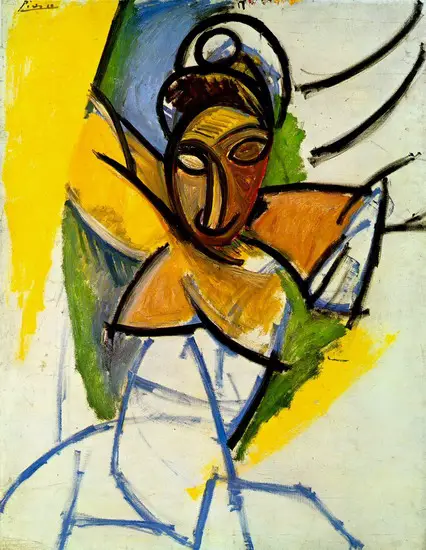 Pablo Picasso. Demoiselle d`Avinye, 1907