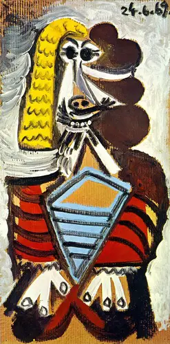 Pablo Picasso. Seated Man, 1969