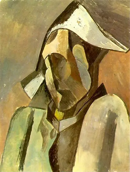 Pablo Picasso. D`Arlequin Bust, 1909