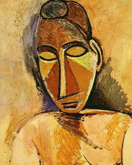 Pablo Picasso. Female bust, 1909
