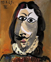 Pablo Picasso. Man head 9