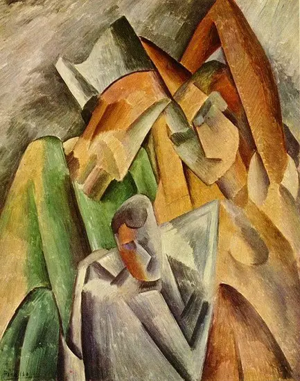 Pablo Picasso. Arlequin family, 1909
