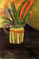 Pablo Picasso. Exotic flowers (bouquet in a vase)