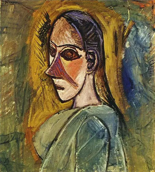 Pablo Picasso. Bust of a Woman (study for Les Demoiselles d`Avinye), 1907