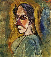 Pablo Picasso. Bust of a Woman (study for Les Demoiselles d`Avinye)