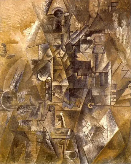 Pablo Picasso. The clarinet, 1911
