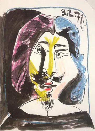 Pablo Picasso. Portrait of musketeer, 1971