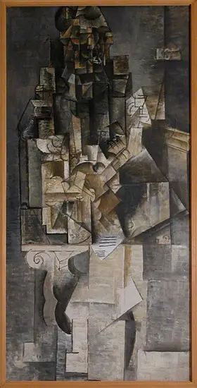 Pablo Picasso. Man with Guitar, 1913