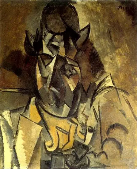 Pablo Picasso. Man with hat [Portrait Braque], 1909