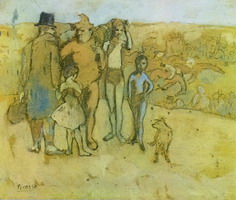 Pablo Picasso. Family of acrobats [study]