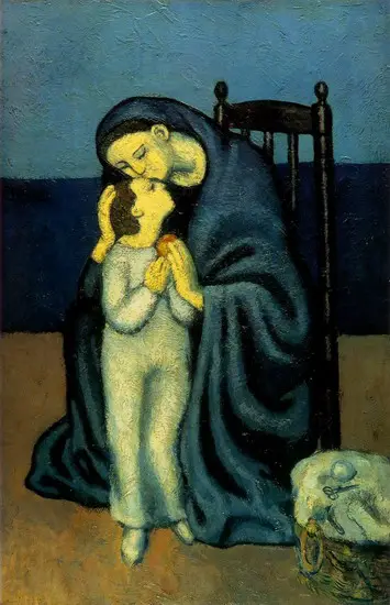 Pablo Picasso. Mother and child, 1901