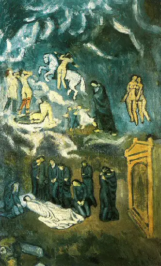 Pablo Picasso. Evocation (L`enterrement Casagemas), 1901