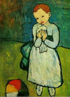 Pablo Picasso. Child with a Dove (the lad pigeon)