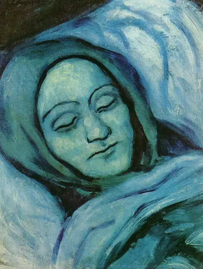 Pablo Picasso. Head of a dead woman, 1902