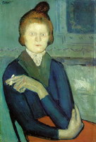 Pablo Picasso. Woman with cigarette