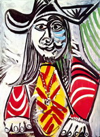 Pablo Picasso. Bust of man medallion III