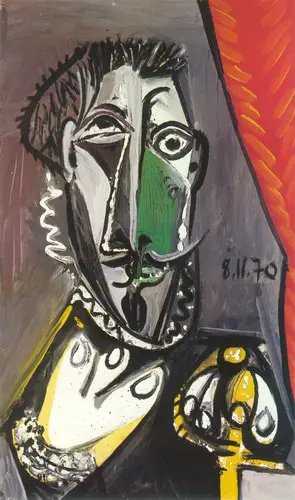 Pablo Picasso. Bust of man, 1970