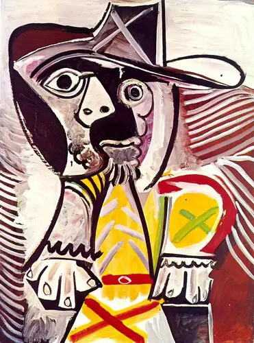 Pablo Picasso. Seated Man, 1969