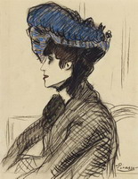 Pablo Picasso. In the lodge (Portrait of Jane Avril), 1901