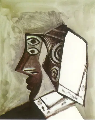 Pablo Picasso. Head of a Woman, 1971