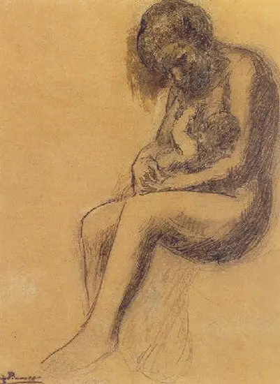 Pablo Picasso. maternity, 1903