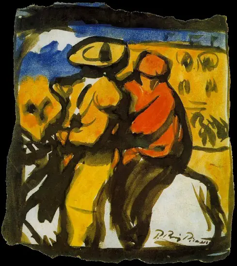 Pablo Picasso. Picador and Monosabio, 1900
