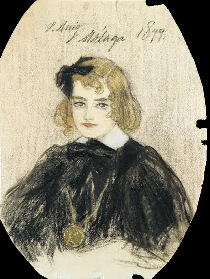 Pablo Picasso. Portrait of Teresa Blasco, 1899