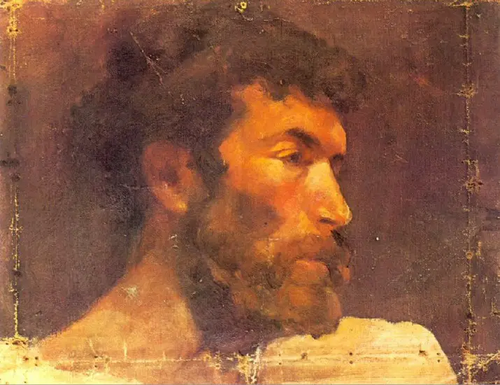 Pablo Picasso. Head of a bearded man (La Llotja), 1896