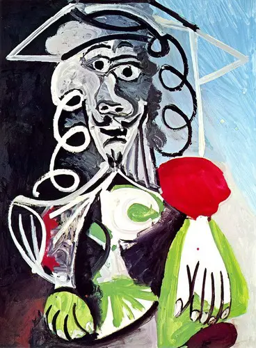 Pablo Picasso. Bust of man, 1969